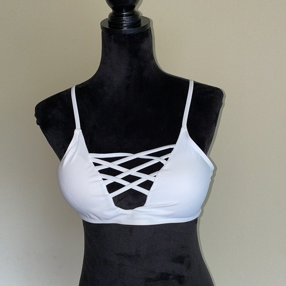 NWT White bikini top size large - Picture 1 of 2